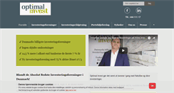 Desktop Screenshot of optimalinvest.dk