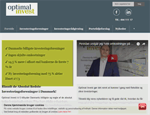 Tablet Screenshot of optimalinvest.dk